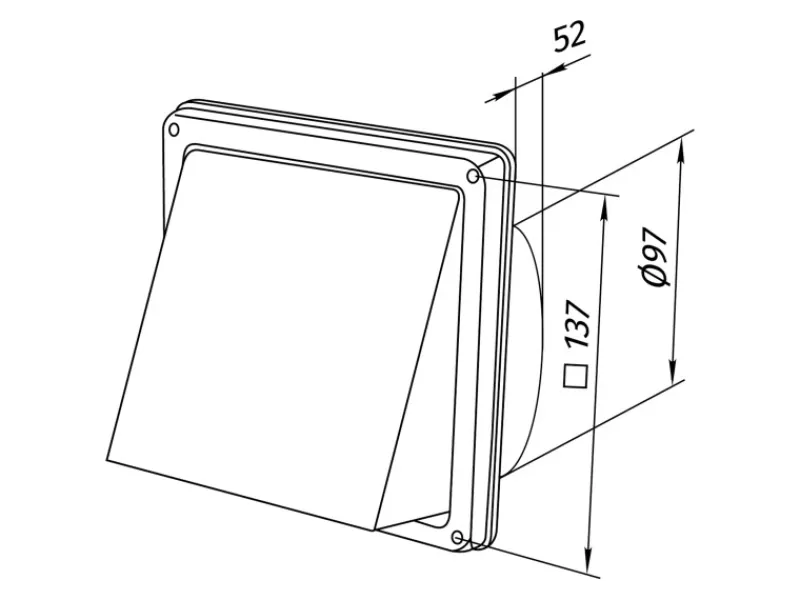 Insektenschutz^Ablufthaube System Ø 100 mm
