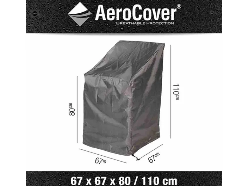 Aerocover Sessel^Schutzhülle für Stapelstühle 80/110 cm x 67 cm x 67 cm Anthrazit