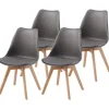 Albatros Stühle^Esszimmerstuhl AARHUS 4er Set Grau