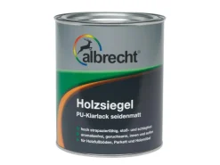Albrecht Speziallacke|Klarlacke^Holzsiegel PU-Klarlack Transparent seidenmatt 2,5 l