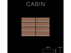 ALLOY Mosaik Fliese Massiv Metall Kupfer Gewalzt Kupfer 1,6mm Stark Cabin-cm 1 Paket mit 10 Matten 1,01 m2 Kupfer