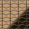 ALLOY Mosaik Fliese Massiv Metall Titan Hochglanz Kupfer 1,6mm Kismet & Karma-ti-am 1 Paket mit 10 Matten 0,86 m2 Kupfer