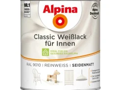 Alpina Kommode|Weißlacke^Classic Weißlack für Innen seidenmatt 750 ml