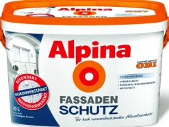 Alpina Weißlacke^Fassadenschutz Weiß matt 10 Liter