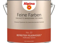 Alpina Feine Farben No. 22 Befreiter Feuervogel® Rot edelmatt 2,5 l