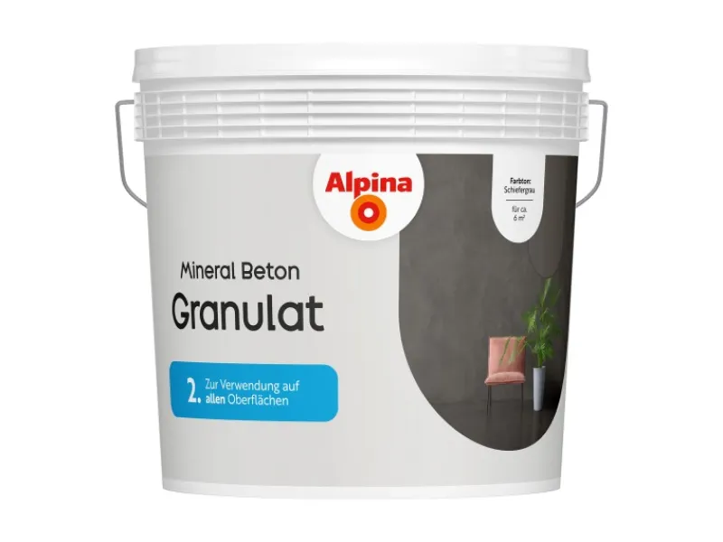 Alpina Kreativfarben^Granulat Mineral Beton 6 kg
