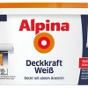 Alpina Weißlacke^Wandfarbe Deckkraft Weiß matt 10 l