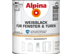 Alpina Grundierung^Weißlack für Fenster & Türen seidenmatt 2 Liter