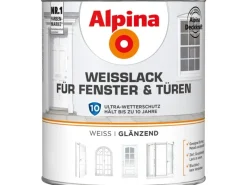 Alpina Weißlack für Fenster & Türen glänzend 2 Liter