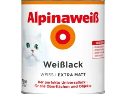 Alpina Weißlacke|Grundierung^weiß Weißlack extra matt 750 ml
