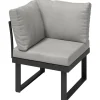 Sessel^Alu-Ecksessel Lipson Aluminium Grau