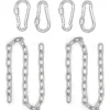 AMANKA 2er Set Hängesessel Kette 100 cm Aufhängung mit 4 Karabiner bis 230 kg