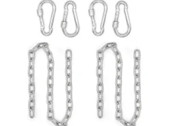 AMANKA 2er Set Hängesessel Kette 100 cm Aufhängung mit 4 Karabiner bis 230 kg