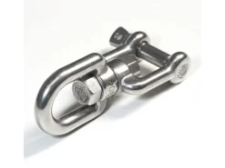 AMANKA Hängesessel Drehwirbel 10 x 125 mm bis 420 kg belastbar Silber