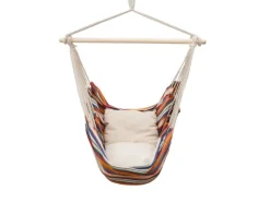 AMANKA Kissen|Sessel^Hängesessel inkl. 2 Kissen bis 120 kg 130 x 95 cm Bunt
