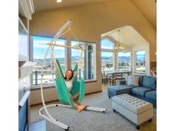 AMANKA Sessel^Hängestuhlgestell bis 150 kg Belastbar - 210 cm Hoch Hellgrau