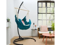 AMANKA XL-Hängesessel bis 100 kg Belastbar 155 x 125 cm Petrol