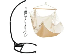 AMANKA XL-Hängesessel inkl. Gestell bis 100 kg 155 x 125 cm