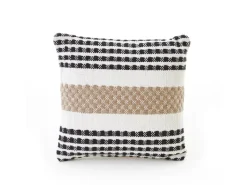 Andiamo Kissen Malena D380 Schwarz-Weiß-Beige 40 cm x 40 cm