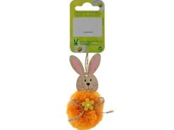 Anhänger Hase 4,5 cm x 4,5 cm x 9 cm Orange