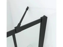 Eckregale^Aquabatos Badewannenaufsatz 3 tlg. Duschwand 150 x 140 cm Badewannenfaltwand Faltwand Glaswand für Badewanne mit Festteil Duschtrennwand Glas Dusche