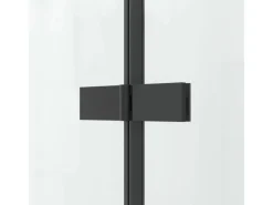 Eckregale^Aquabatos Badewannenaufsatz 3 tlg. Duschwand 150 x 140 cm Badewannenfaltwand Faltwand Glaswand für Badewanne mit Festteil Duschtrennwand Glas Dusche