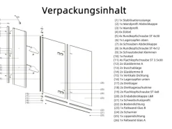 Eckregale^Aquabatos 3tlg. Badewannenaufsätze 150 x 140 cm Badewannenfaltwand Duschabtrennung Duschwand für Badewanne Schwarz Matt 5 mm Sicherheitsglas Glaswand