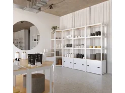 AR Shelving Eckregal Erweiterungmodul Rivet Style 48 x 70 x 40 cm Grauweiß FSC®