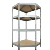 AR Shelving Eckregale^Eck-Schwerlast-Steckregal Rivet Corner 180 cm x 90 cm x 90 cm x 45 c