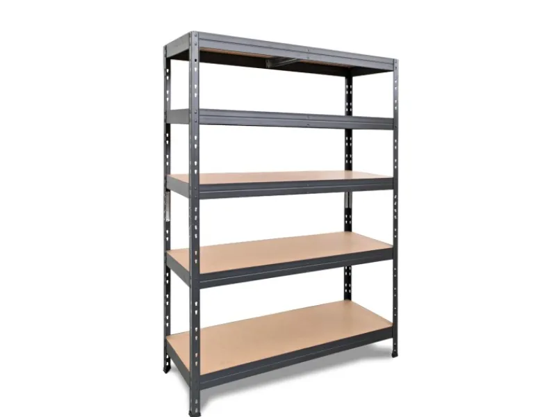 AR Shelving Holzregale^Rivet Schwerlastregal 180 x 120 x 60 cm 5 Böden Anthrazit FSC®