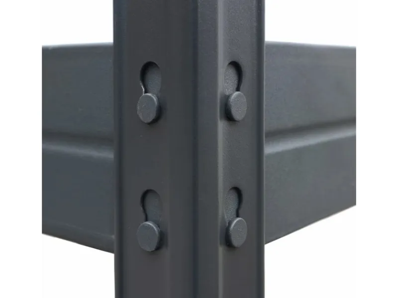 AR Shelving Holzregale^Rivet Schwerlastregal 180 x 120 x 60 cm 5 Böden Anthrazit FSC®