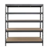 AR Shelving Holzregale^Rivet Schwerlastregal 180 x 150 x 45 cm 5 Böden Anthrazit FSC®