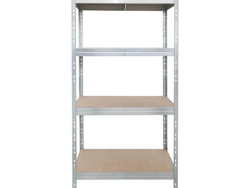 AR Shelving Schwerlast-Steckregal Rivet 180 cm x 90 cm x 45 cm 4 Böden