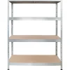AR Shelving Kellerregale^Schwerlast-Steckregal Rivet 180 cm x 120 cm x 45 cm 4 Böden Verzinkt