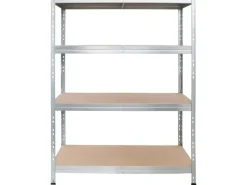 AR Shelving Kellerregale^Schwerlast-Steckregal Rivet 180 cm x 120 cm x 45 cm 4 Böden Verzinkt