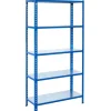 AR Shelving Büroregale^Steckregal Blau & Verzinkt 200 x 60 x 30 cm 5 Böden 180 kg