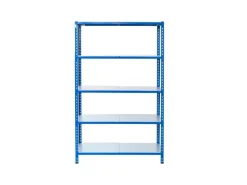 AR Shelving Büroregale^Steckregal Blau & Verzinkt 200 x 120 x 30 cm 5 Böden 180 kg