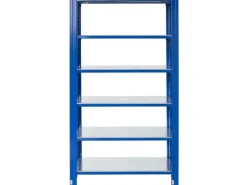 AR Shelving T Profile Steckregal Blau & Verzinkt 250 x 60 x 50 cm 6 Böden 180 kg