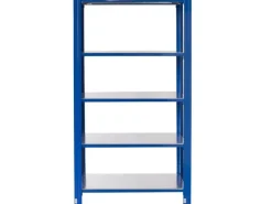 AR Shelving Büroregale^T Profile Steckregal Blau & Verzinkt 250 x 80 x 50 cm 5 Böden 180 kg
