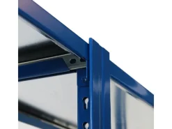 AR Shelving T Profile Zusatzmodul Blau & Verzinkt 250x80x30 cm 6 Böden 180 kg