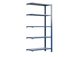AR Shelving T Profile Zusatzmodul Blau & Verzinkt 250x60x40 cm 5 Böden 180 kg