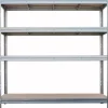 AR Shelving Metallregale^AR-Shelving Bullrack-Rivet Schwerlast-Steckregal 200 x 200 x 60 cm Verzinkt FSC®