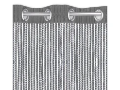 Arsvita Fadenvorhang Fadengardine Gardine Vorhang Metall-Optik 140 cm x 250 cm Ösen