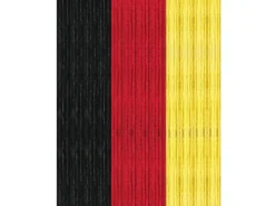 Arsvita Türvorhänge^Flauschvorhang Flauschgardine Vorhang 56 cm x 185 cm Unistreifen Schwarz Rot Gelb