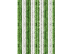 Arsvita Türvorhänge^Flauschvorhang Flauschgardine Vorhang 100 cm x 200 cm Unistreifen Grün Weiß