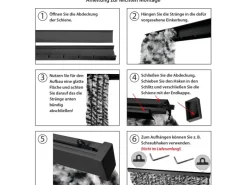 Arsvita Türvorhänge^Flauschvorhang Flauschgardine Vorhang 140 cm x 200 cm Unistreifen Schwarz Grün Weiß