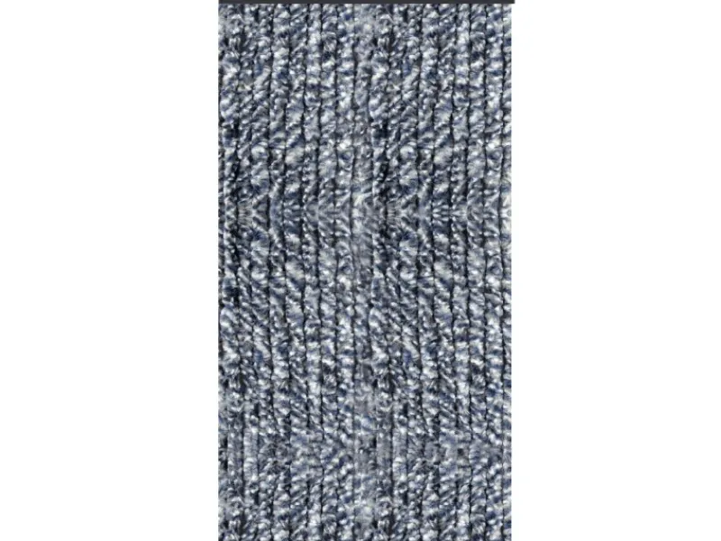 Arsvita Türvorhänge^Flauschvorhang Flauschgardine Vorhang 56 cm x 185 cm Meliert Blau Weiß Silber