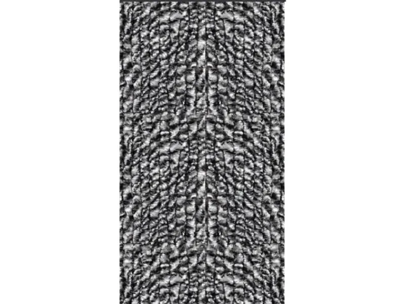 Arsvita Türvorhänge^Flauschvorhang Flauschgardine Vorhang 56 cm x 185 cm Unistreifen Anthrazit Schwarz