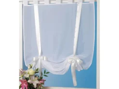 Arsvita Raffgardine mit Schlaufen 100 cm x 160 cm Weiß