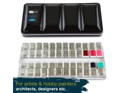 Artina Colaro Leerkasten für Aquarellfarbe mit 48 Näpfen